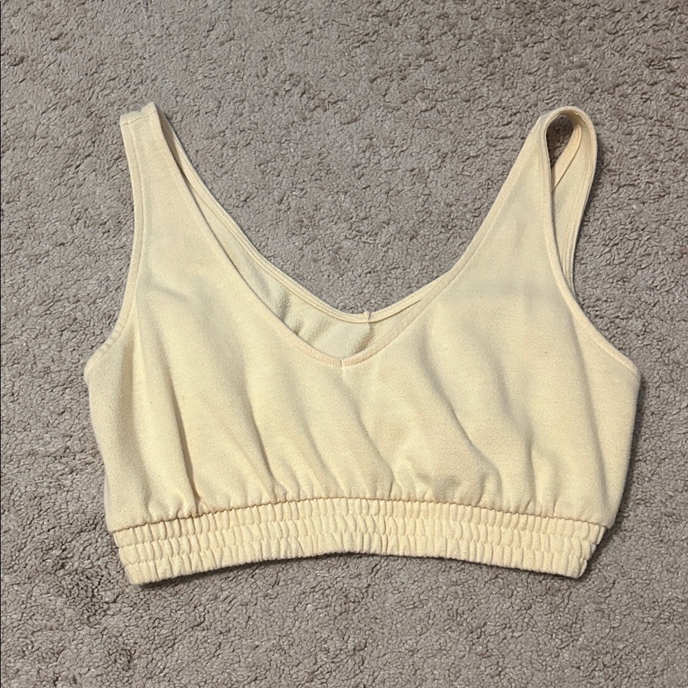 Aritzia Light Yellow Tank Top